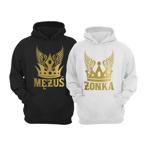 Bluzy Dla Par MĘŻUŚ ŻONKA korona